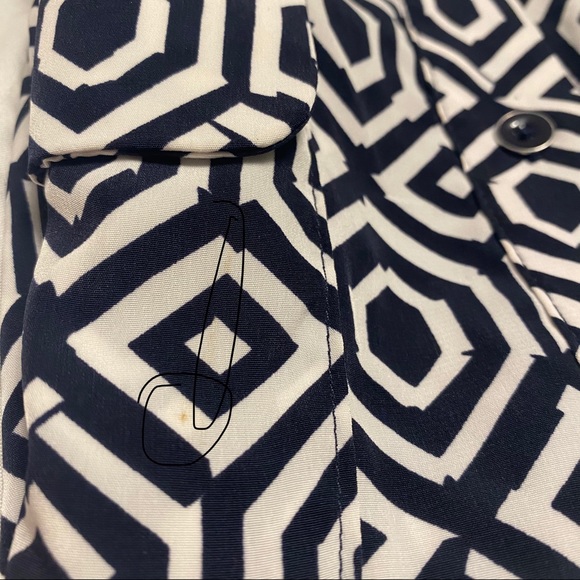 Gap Navy and White Geometric Dress - Picture 6 of 10